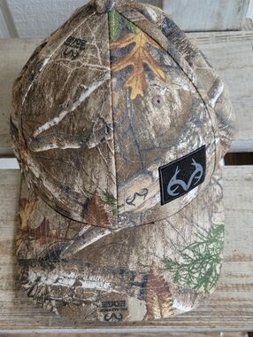 Realtree Camo Hat in Brown and Green Tones